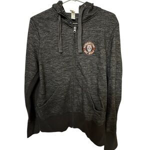 High End Superstition Off Road Skull 4x4 Gray Black Zip-Up Hoodie Women’s XXL